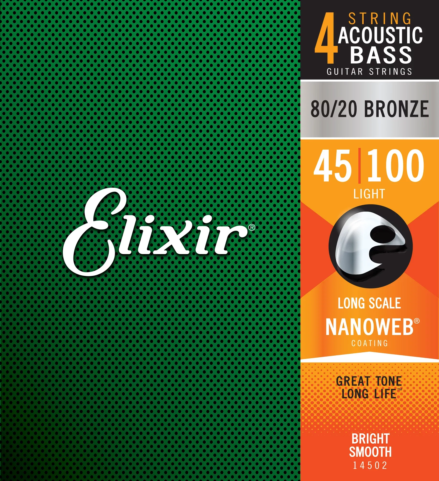 Elixir Strings Acoustic Bass Nano Light 45-100