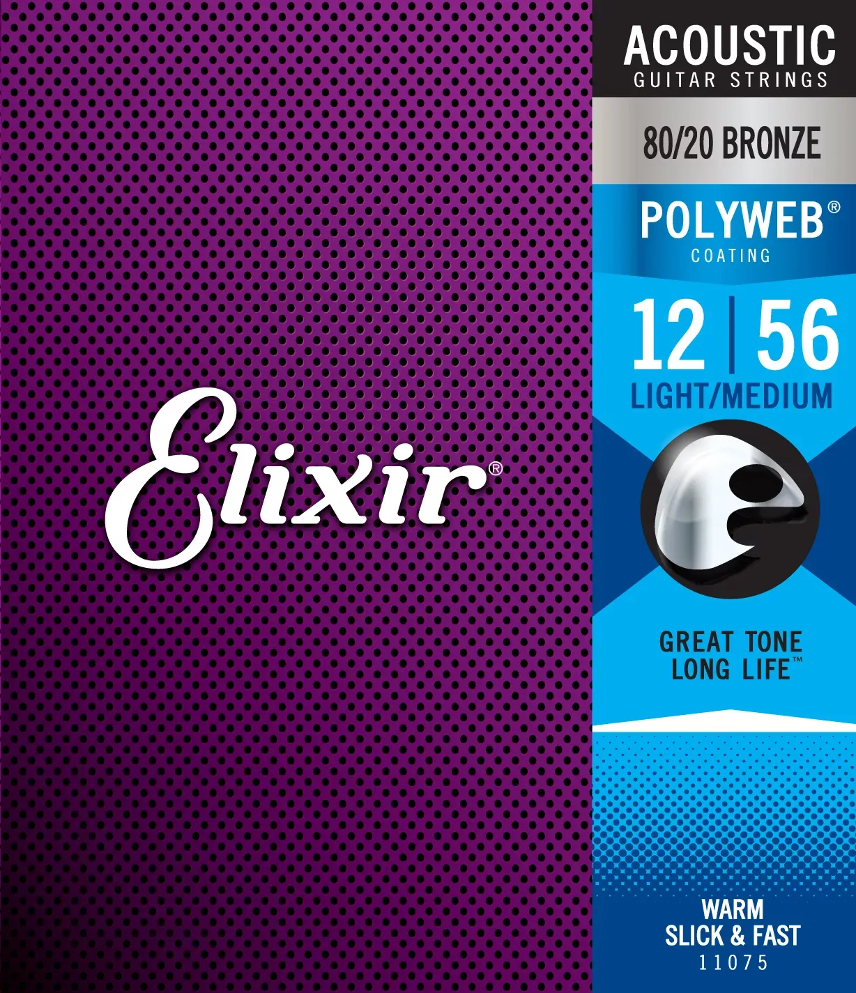 Elixir Strings Acoustic Poly Light Med 12-56