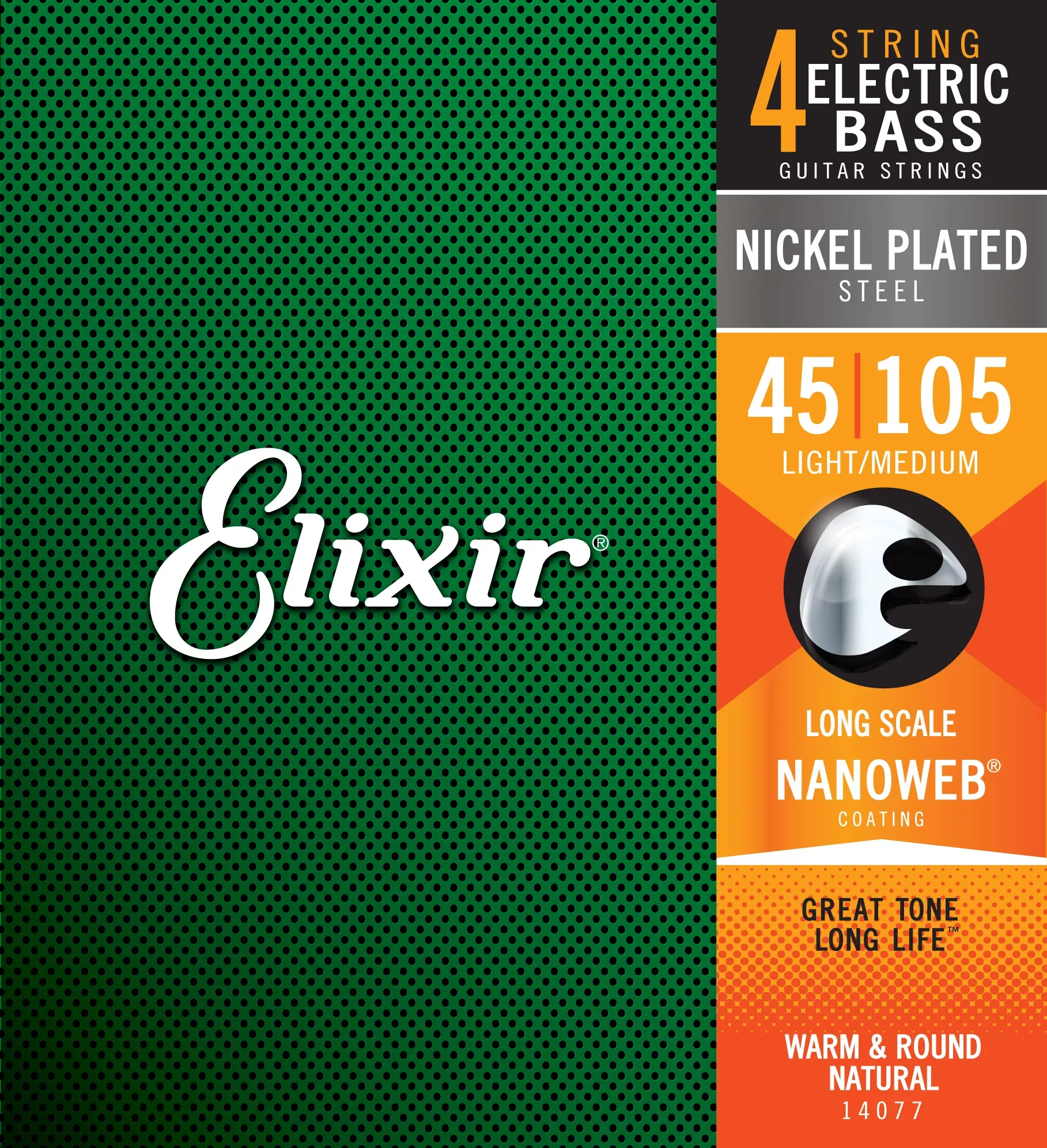 Elixir Strings Bass Nano 4 String Light Medium 45-105