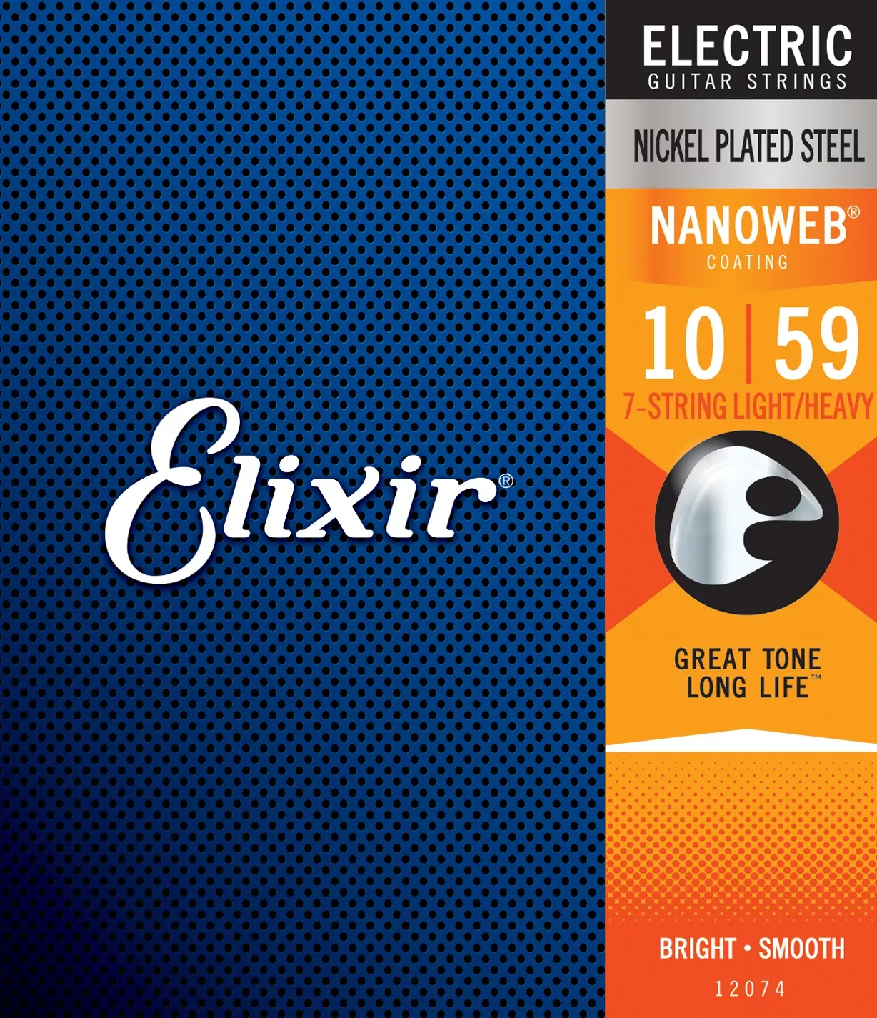 Elixir Strings Electric Nanoweb 7 String Lite Heavy 10-59