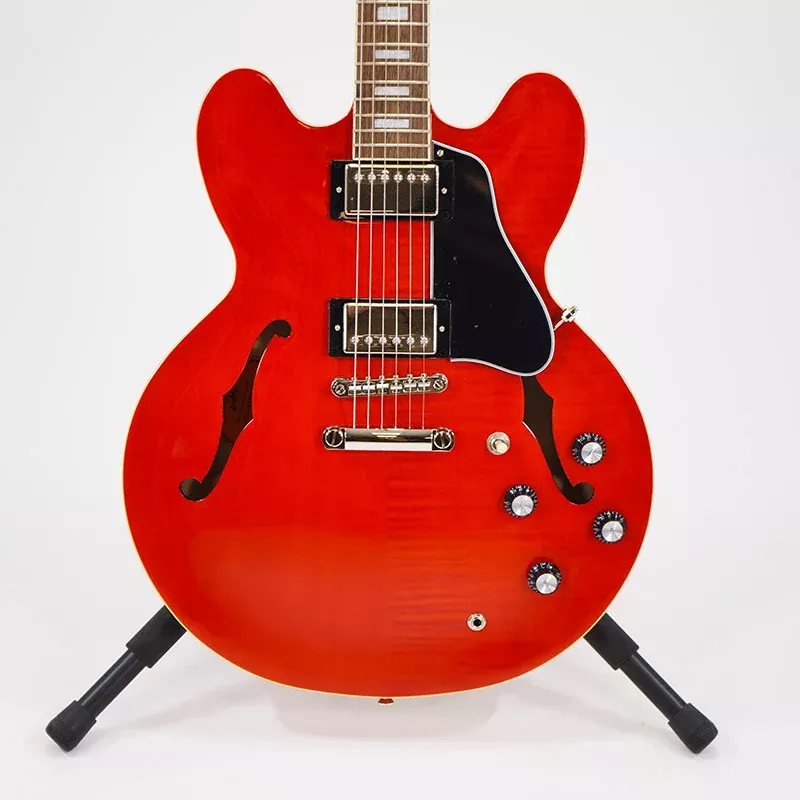 Epiphone ES-335 Figured Semi-Hollowbody Electric Guitar (Dealer Exclusive) – Cherry with Laurel Fingerboard