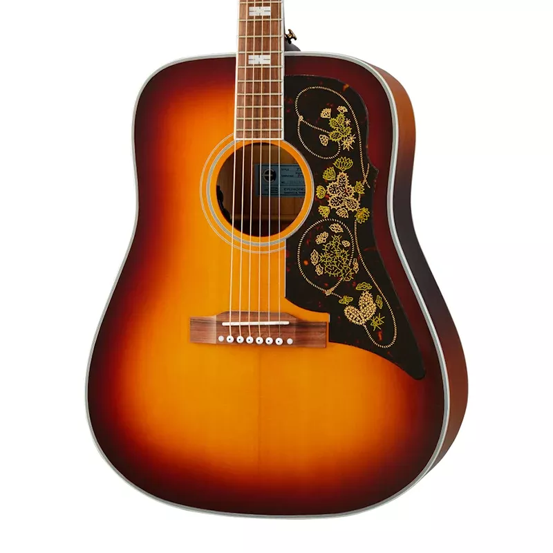 Epiphone Masterbilt Frontier Dreadnought Acoustic-Electric Guitar – Iced Tea Gloss Spruce Top with Maple Back and Sides
