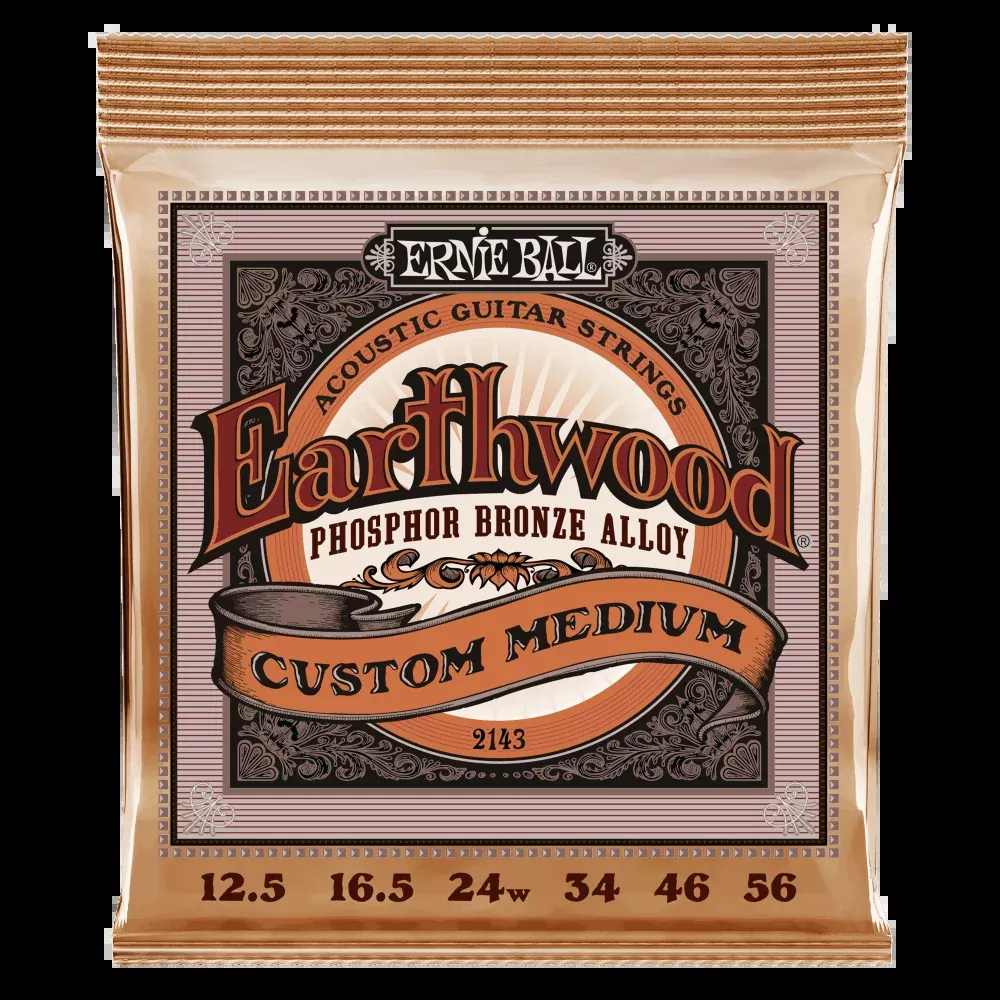 Ernie Ball 2143 Earthwood Phosphor Bronze Acoustic Strings