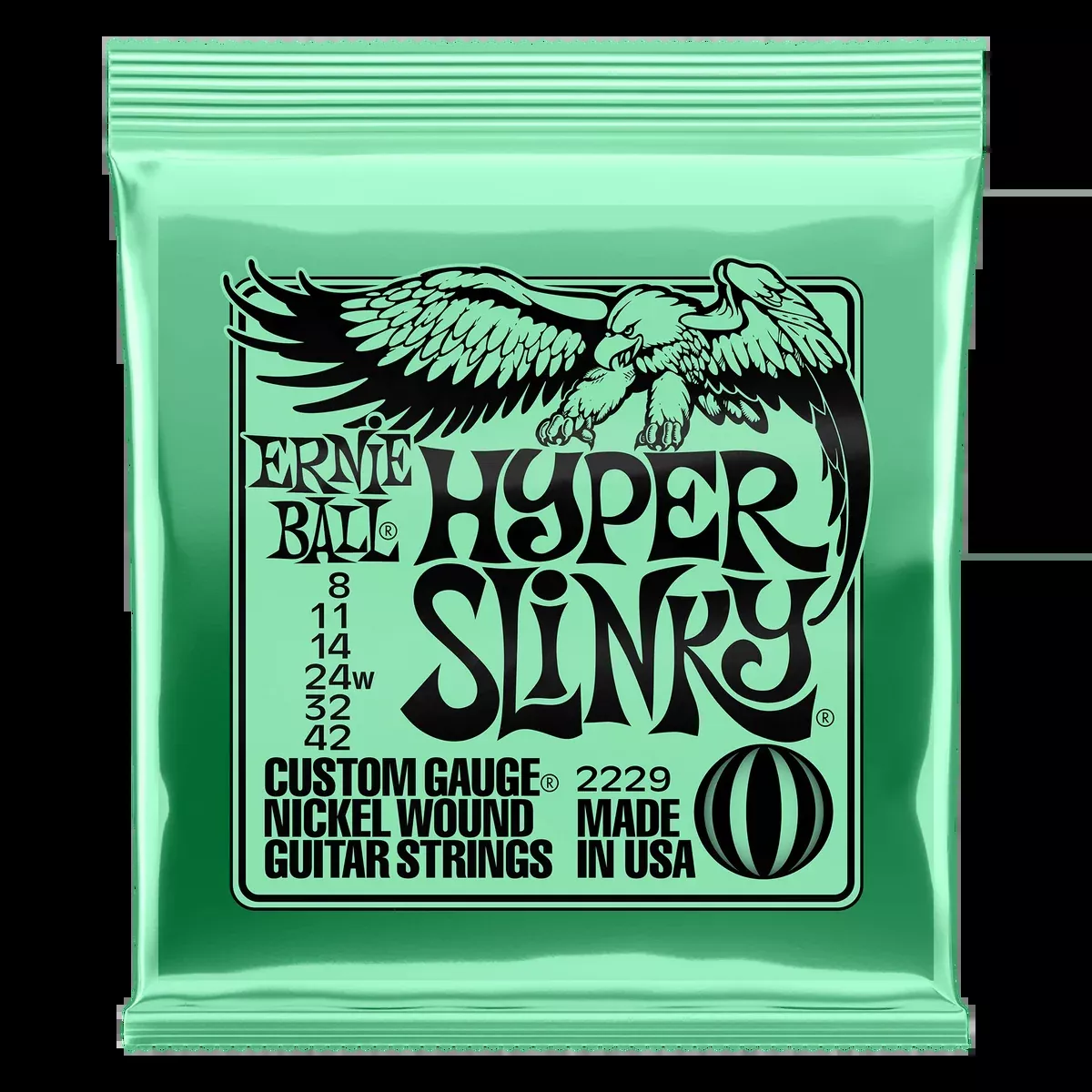 Ernie Ball 2229 Hyper Slinky Nickel Wound Electric Guitar Strings