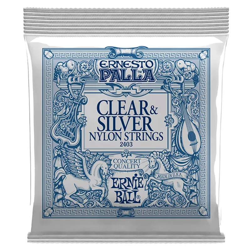 Ernie Ball 2403 Ernesto Palla Clear & Silver Classical Guitar Strings