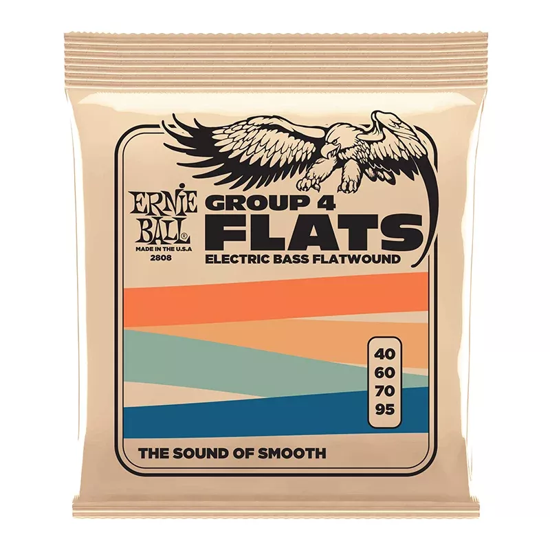 Ernie Ball 2808 Group IV Flat Wound Electric Bass Strings