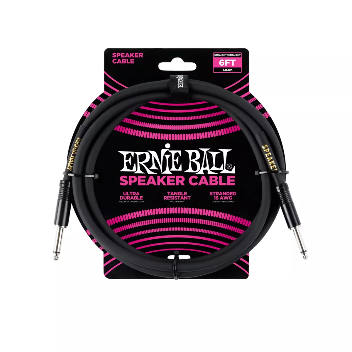 Ernie Ball 6ft Straight to Straight Speaker Cable