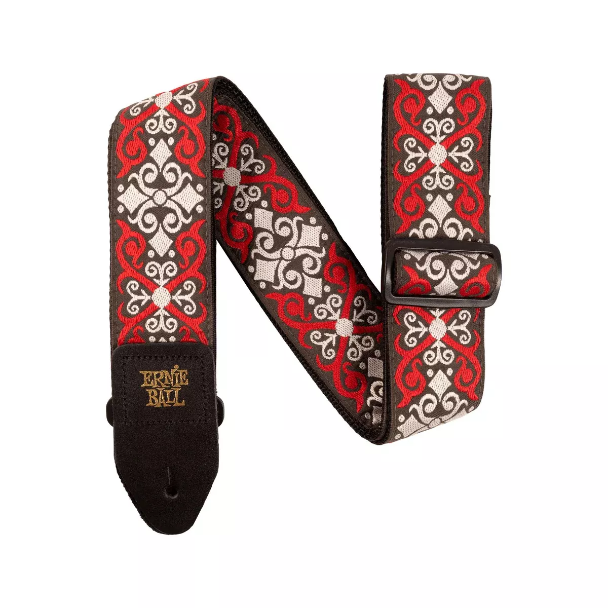 Ernie Ball Jacquard Guitar Strap, Red Trellis