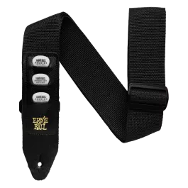 Ernie Ball P04039 Black Pickholder Guitar Strap