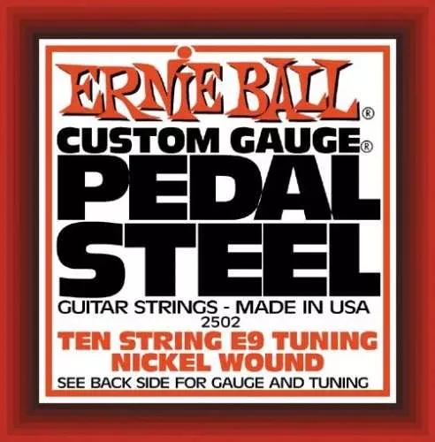 Ernie Ball Pedal Steel Guitar Strings – 10 String, E9 Tuning, Nickel Wound