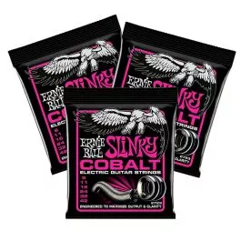 Ernie Ball Super Slinky Cobalt Guitar Strings 2723 3 Sets