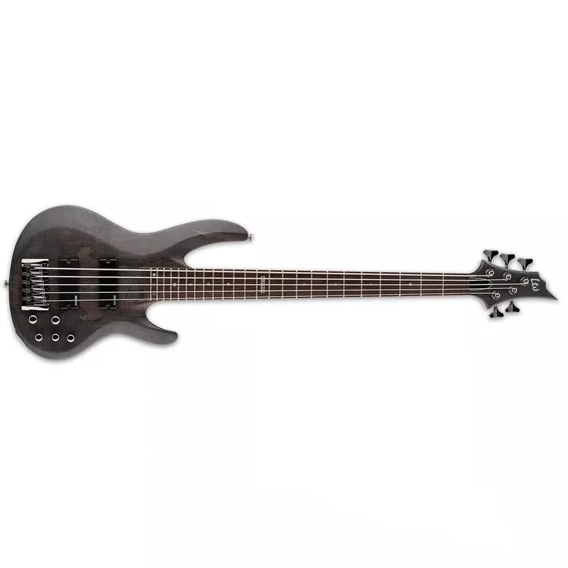 ESP LTD B-205SM STBLKS Spalted Maple Trans Black 5 string Bass