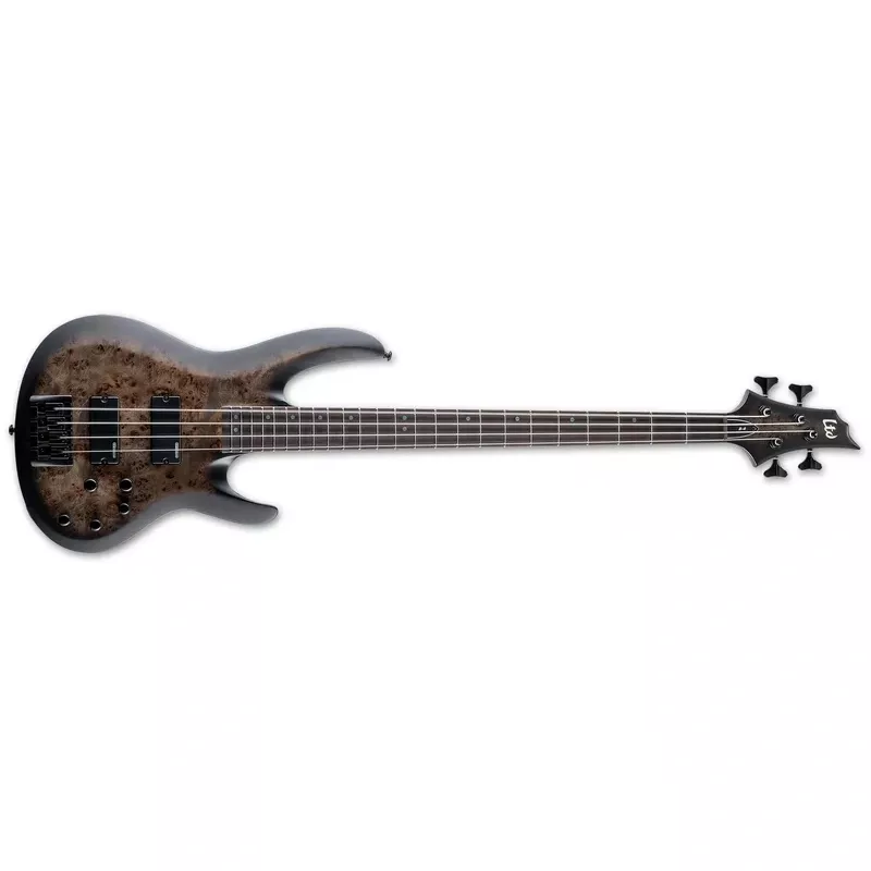 ESP LTD B-4 Ebony 4-String Electric Bass, Charcoal Burst LB4EBPCHBS