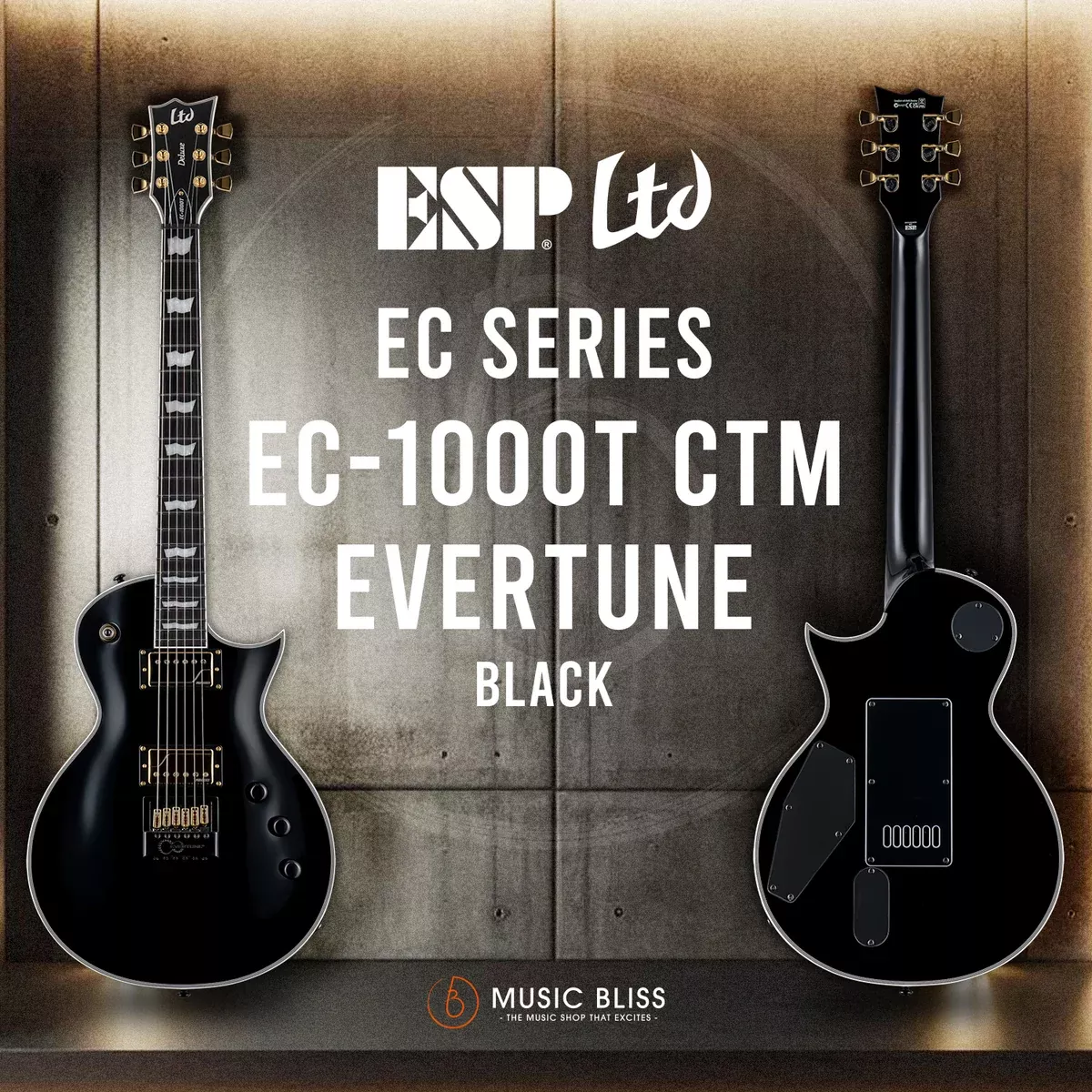 ESP LTD EC-1000T CTM EverTune Electric Guitar – Black