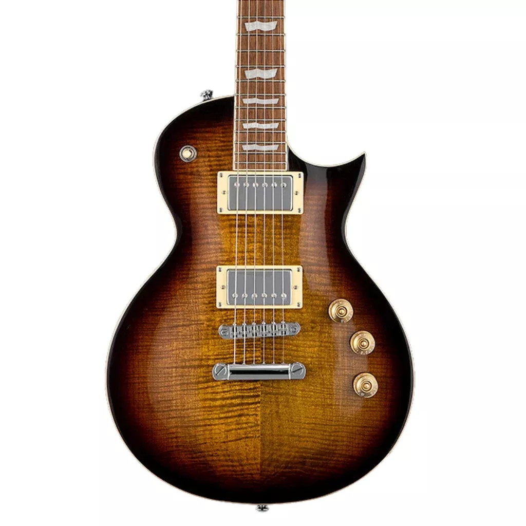 ESP LTD EC 256 FLAME TOP in DARK BROWN SBST