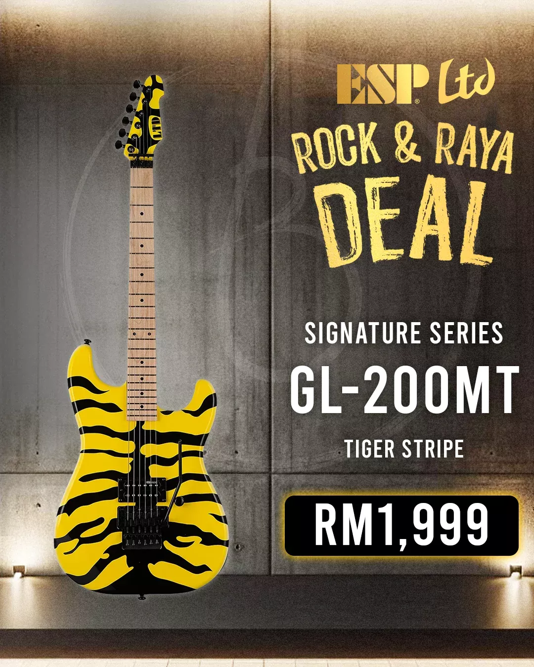 ESP LTD George Lynch GL-200MT - Tiger Stripe