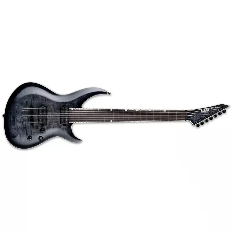 ESP LTD H3-1007 Baritone 7 STRING See Thru Black Sunburst LH31007BFMSTBLKSB