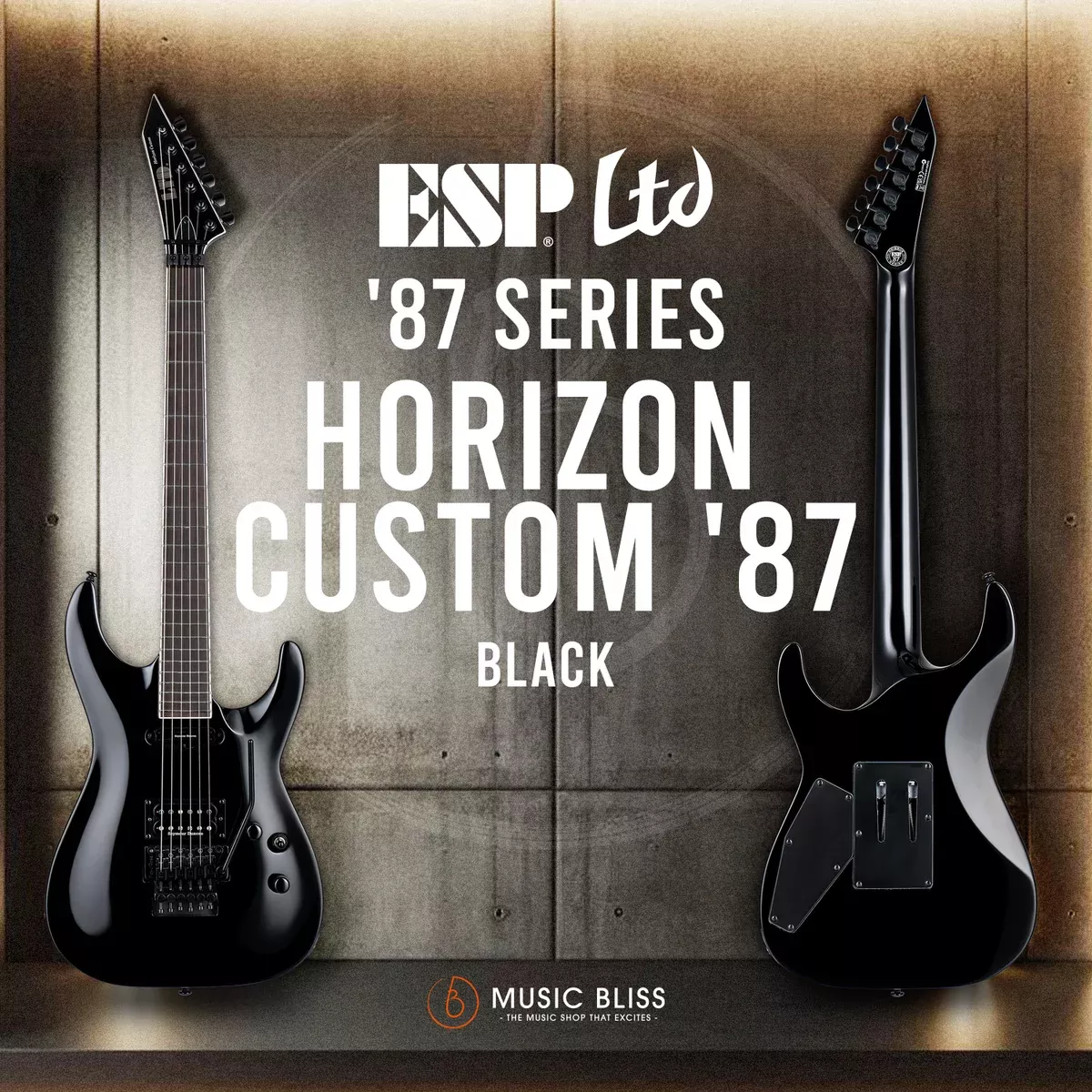 ESP LTD Horizon Custom 87 Solidbody Electric Guitar – Black