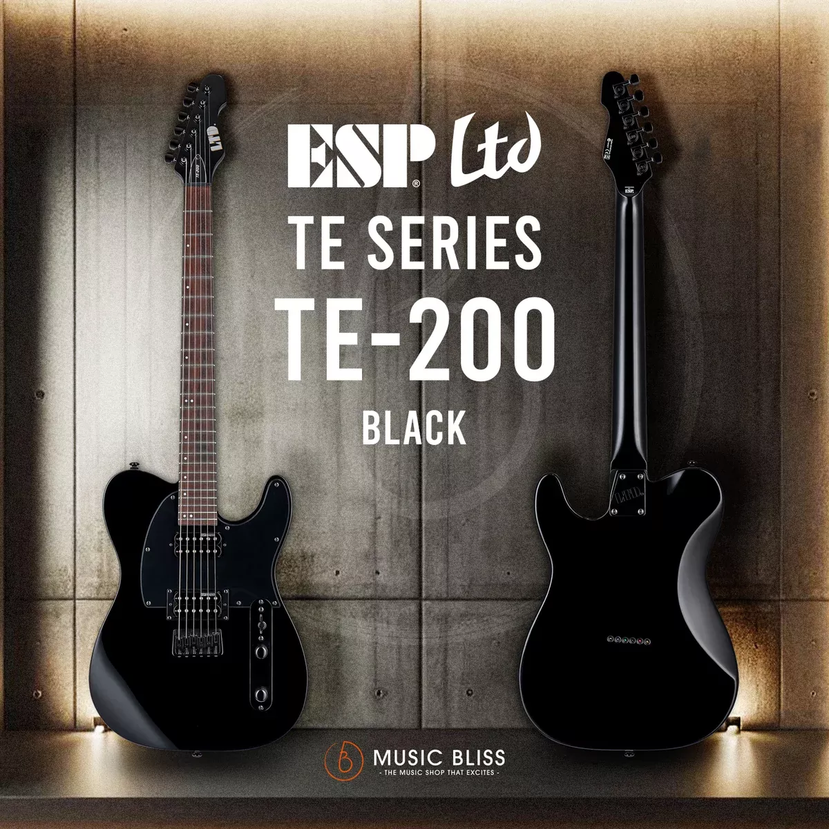 ESP LTD TE-200 Electric Guitar - Black