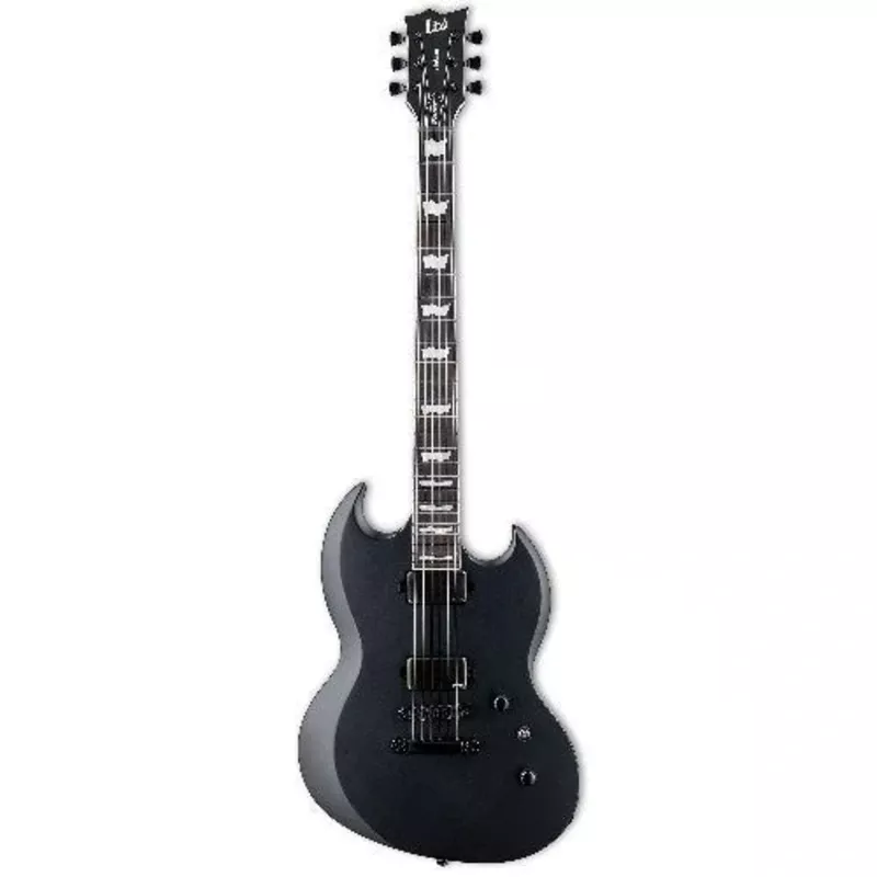 ESP LTD Viper-1000 Baritone Electric Guitar - Black Satin