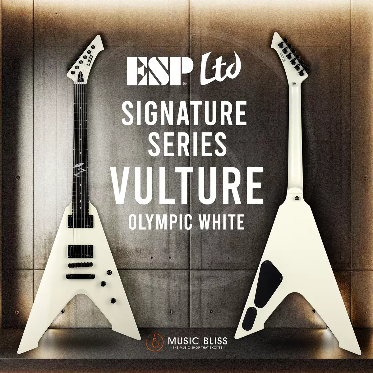 ESP LTD Vulture Electric Guitar - Olympic White
