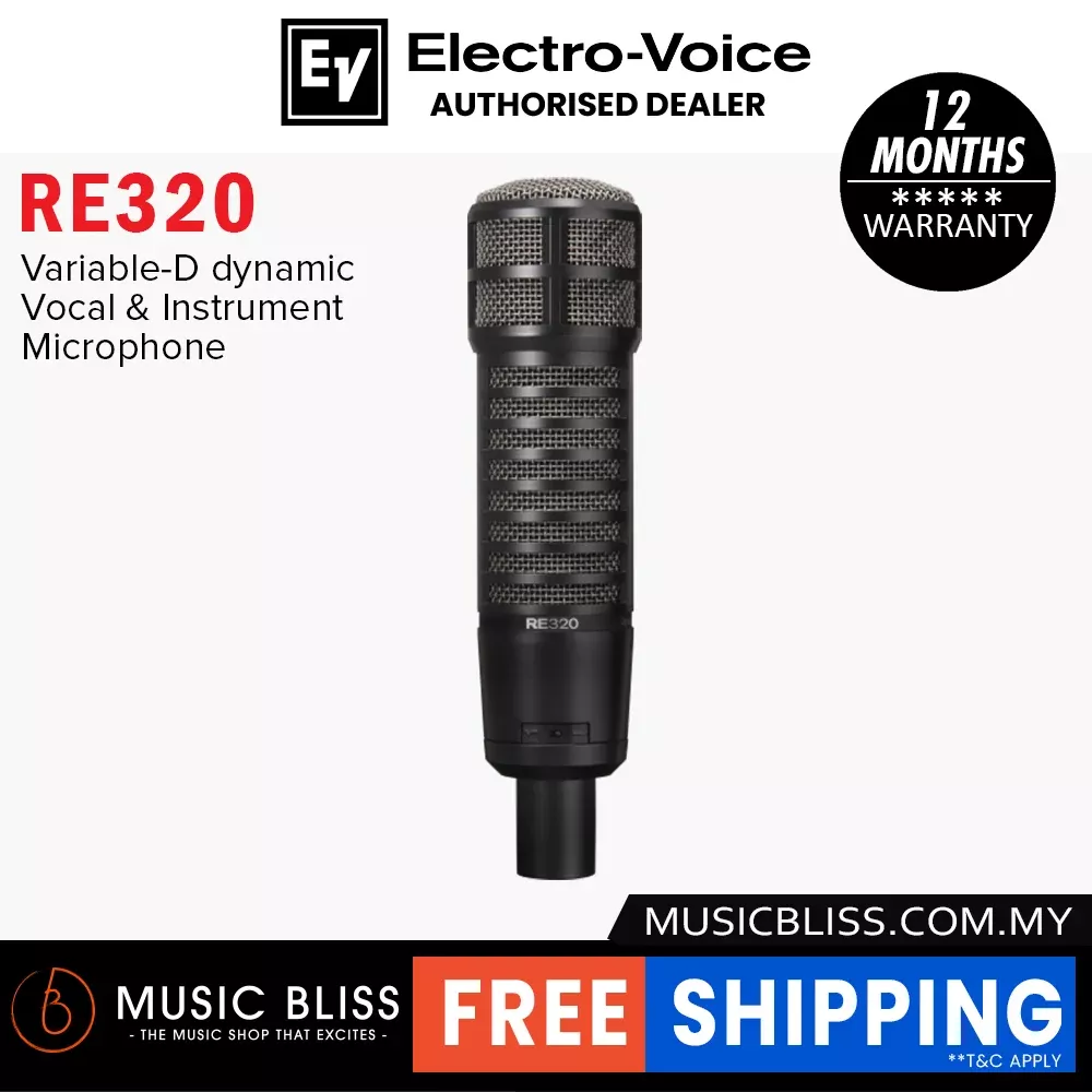 EV Electro-Voice RE320 Cardioid Dynamic Broadcast Microphone