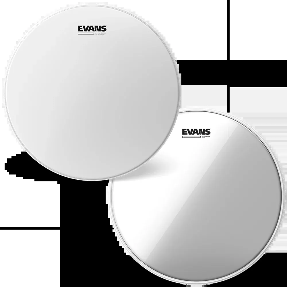 Evans 14" Power Center Reverse Dot Coated Drumhead & H30 Combo Pack