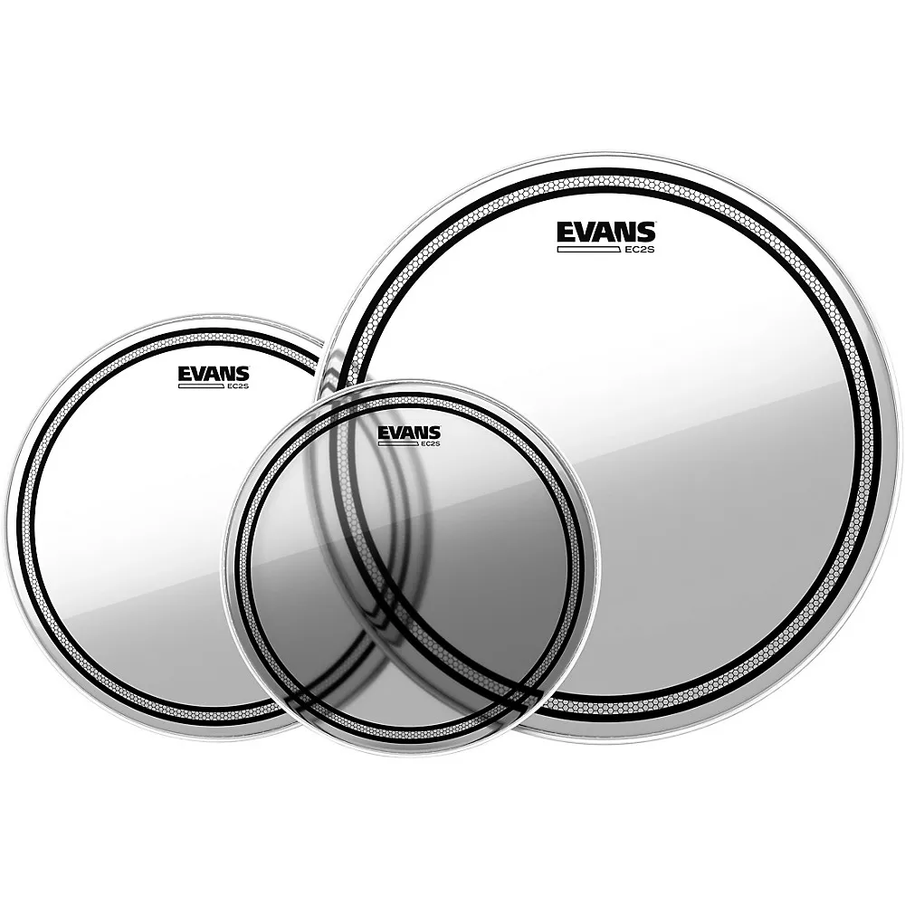 EVANS EC2 SST Clear Drum Head Pack Standard - 12/13/16