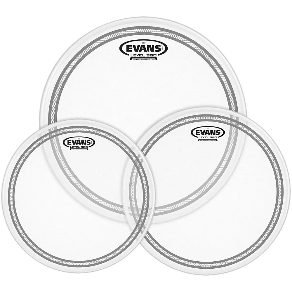 EVANS EC2 SST Coated Drum Head Pack Rock - 10/12/16