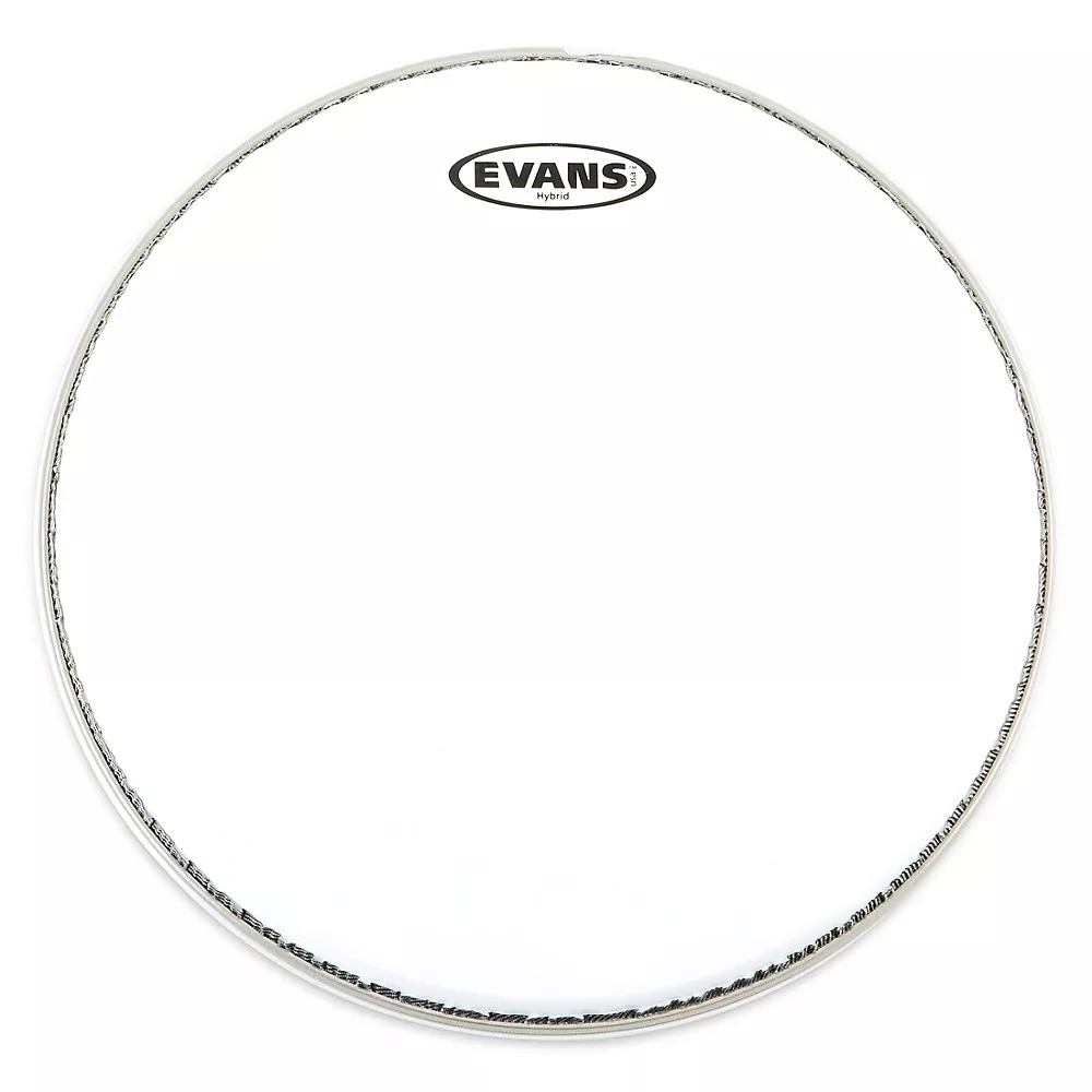 EVANS Hybrid Marching Snare Drum Batter Head White 14 in.