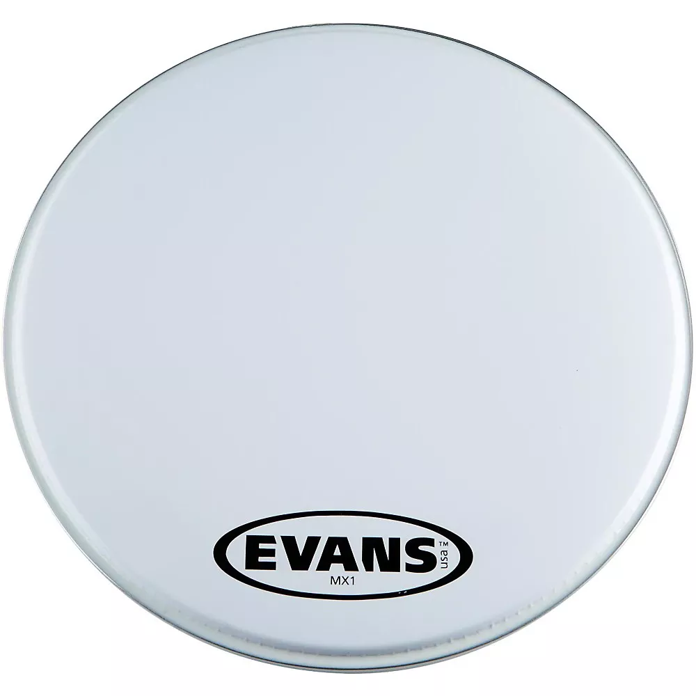 EVANS MX1 White Marching Bass Drum Head 16 in.