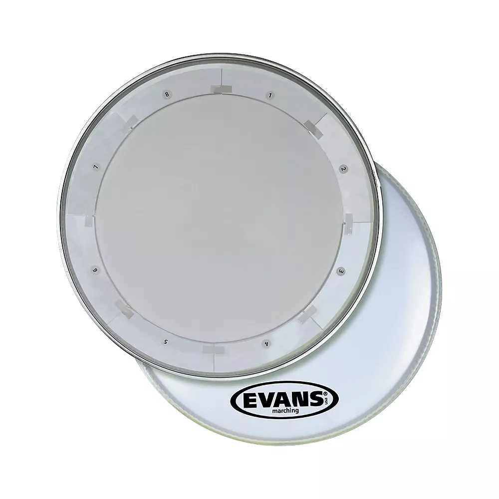 EVANS MX1 White Marching Bass Drum Head 24 in.