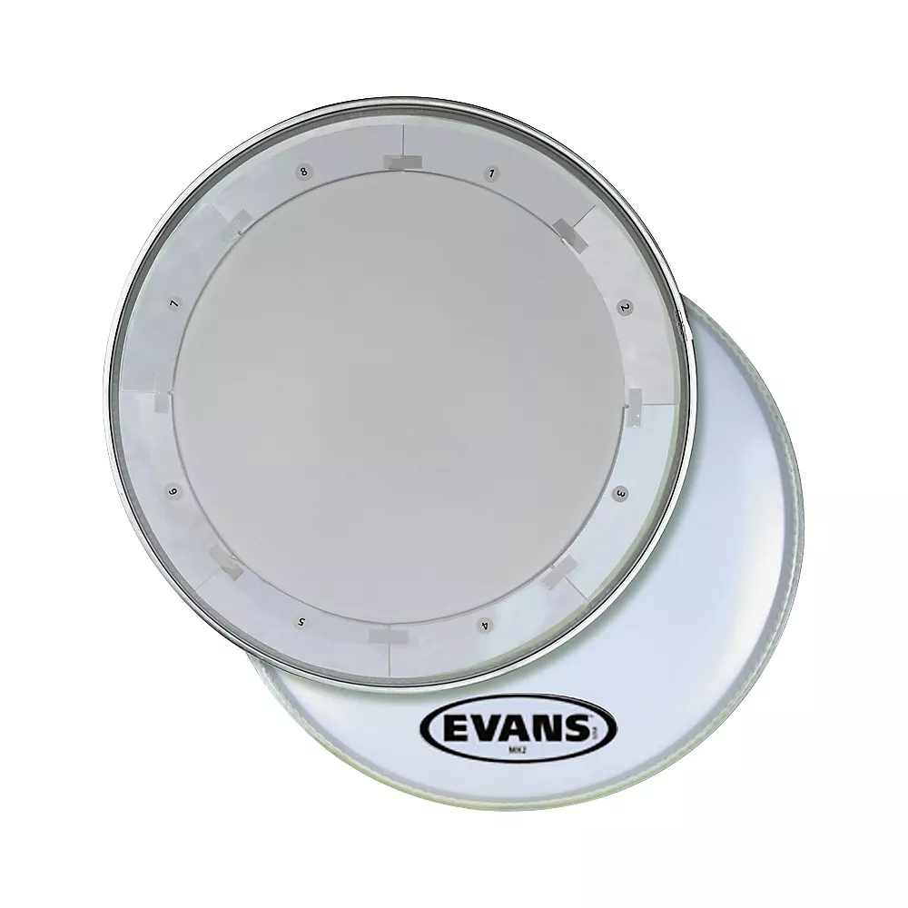 EVANS MX1 White Marching Bass Drum Head 28 in.