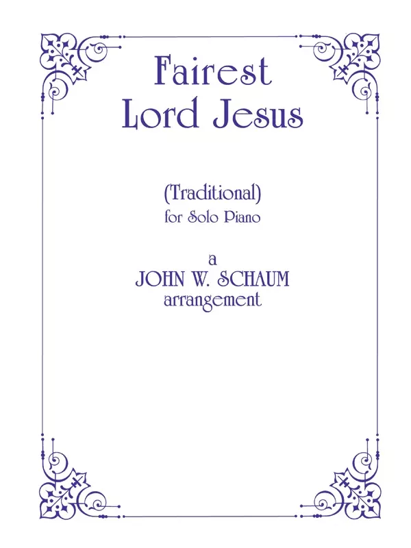 Fairest Lord Jesus: Piano Sheet