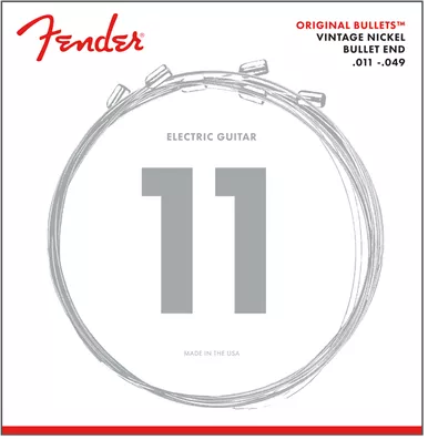 Fender 3150M Original Bullets Pure Nickel Electric Guitar Strings Medium11-49