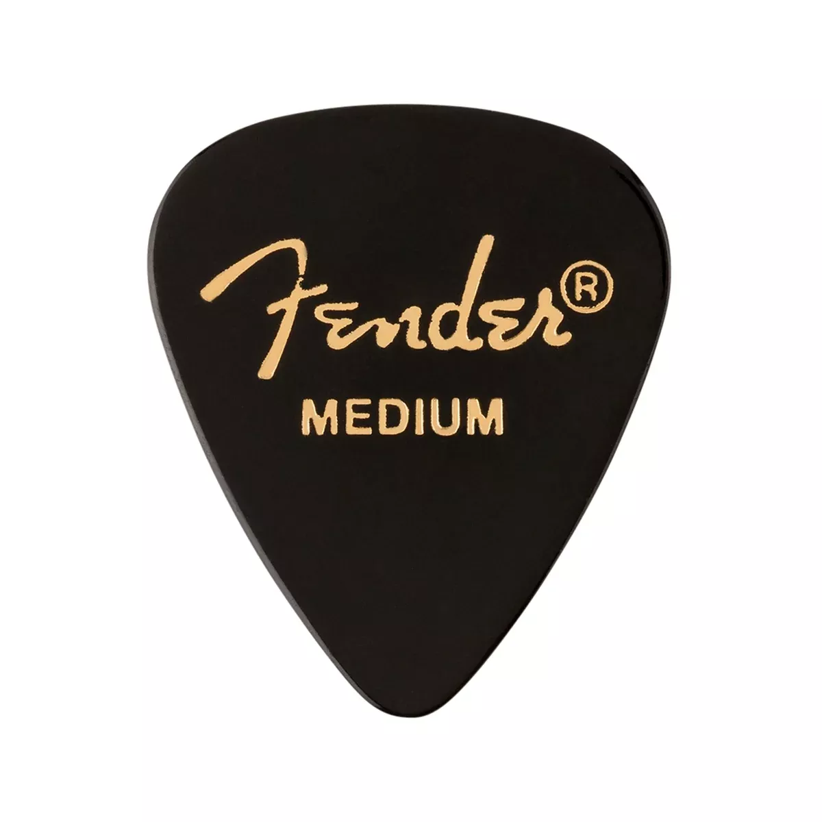 Fender 351 Premium Medium Guitar Pick, Black, 12-Pack