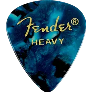 Fender 351 Shape Premium Picks, 12 Pack, Ocean Turquoise, Heavy 1980351908