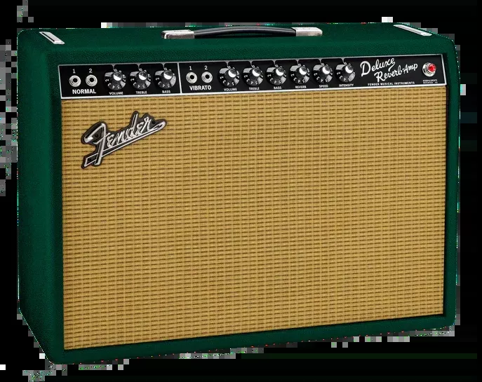 Fender '65 Deluxe Reverb Combo Amplifier - British Racing Green