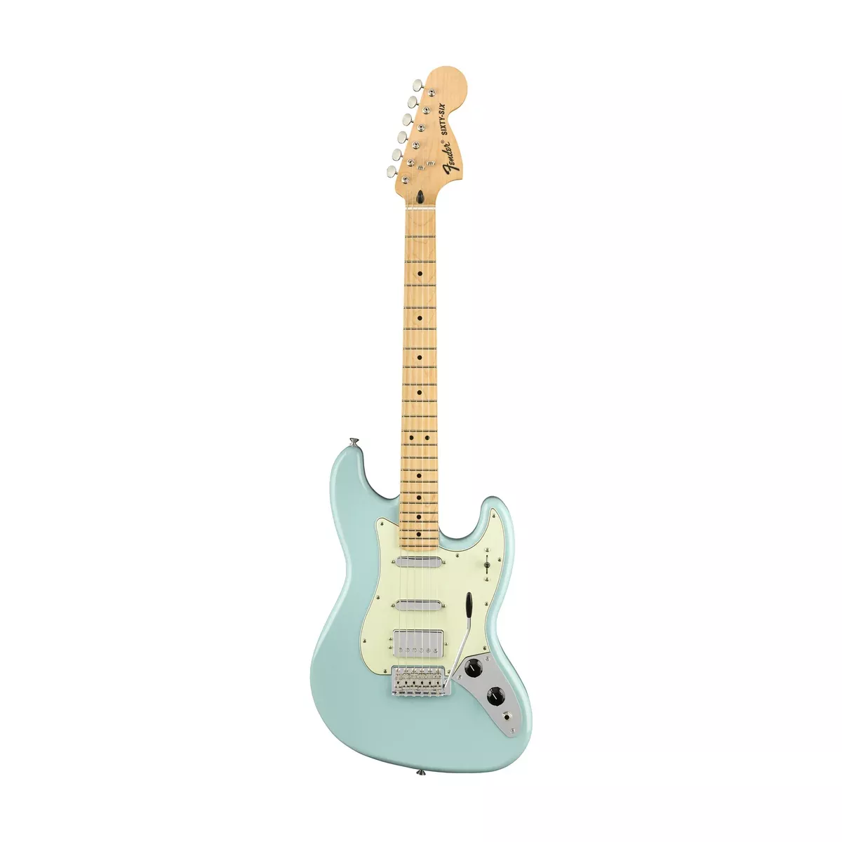 Fender Alternate Reality Sixty-Six Electric Guitar, Maple FB, Daphne Blue