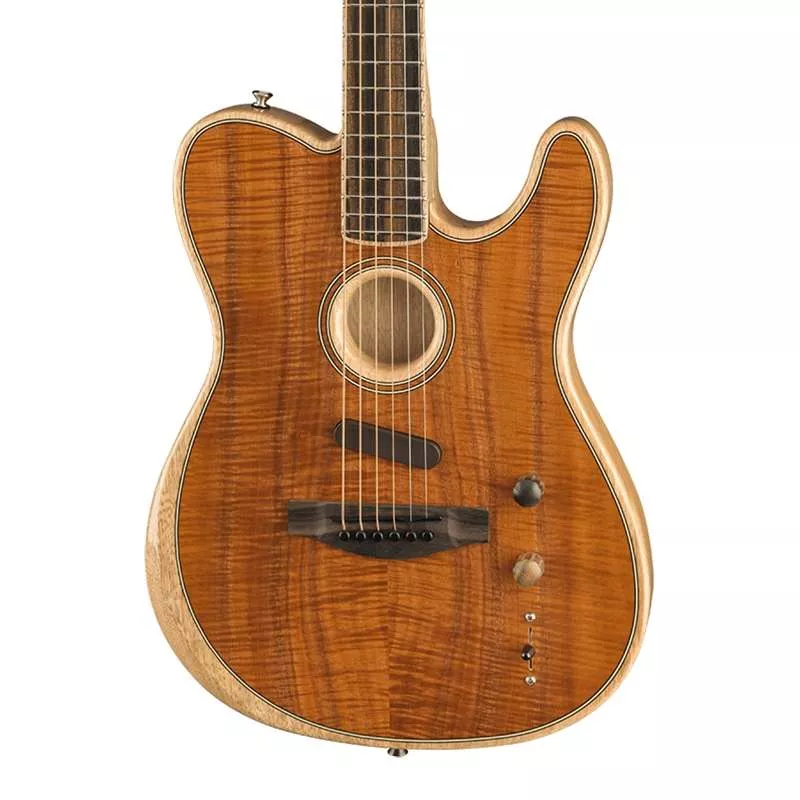 Fender American Acoustasonic Telecaster – Koa with Ebony Fingerboard