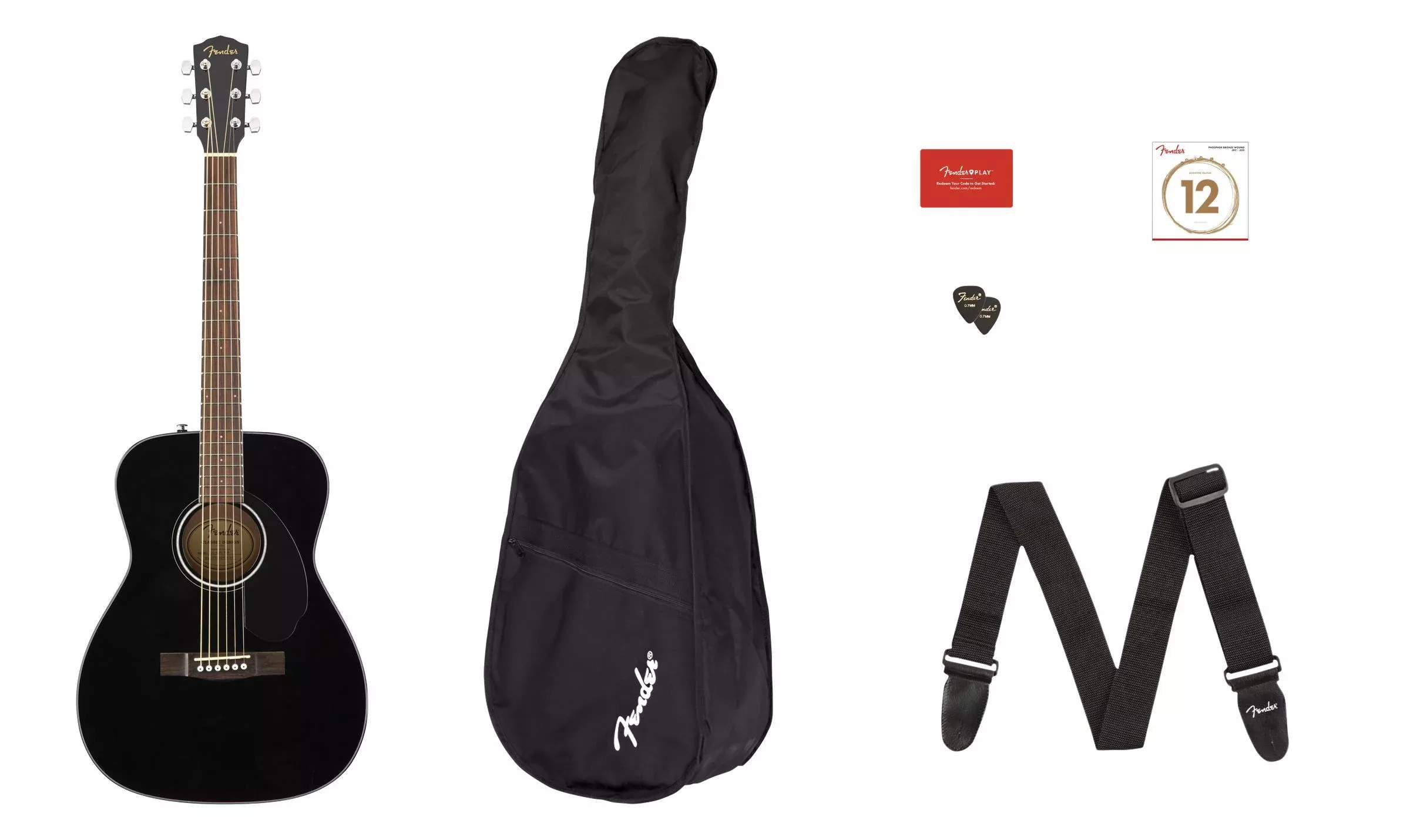 Fender CC-60S Concert Acoustic Guitar Pack
