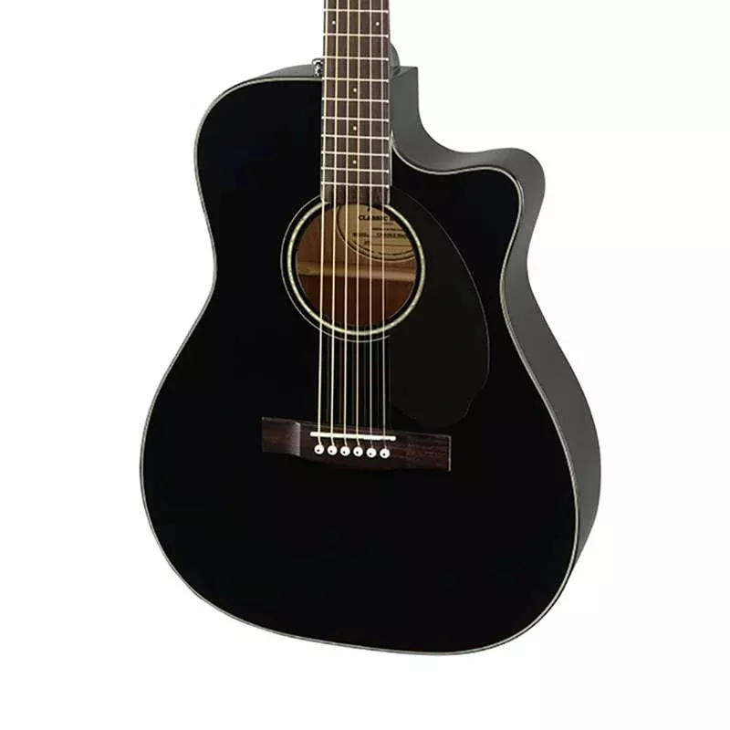 Fender CC-60SCE Concert – Black with Walnut Fingerboard