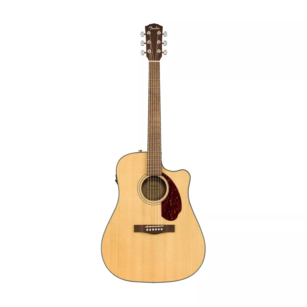 Fender CD-140SCE Dreadnought Acoustic Guitar w/Case, Walnut FB, Natural