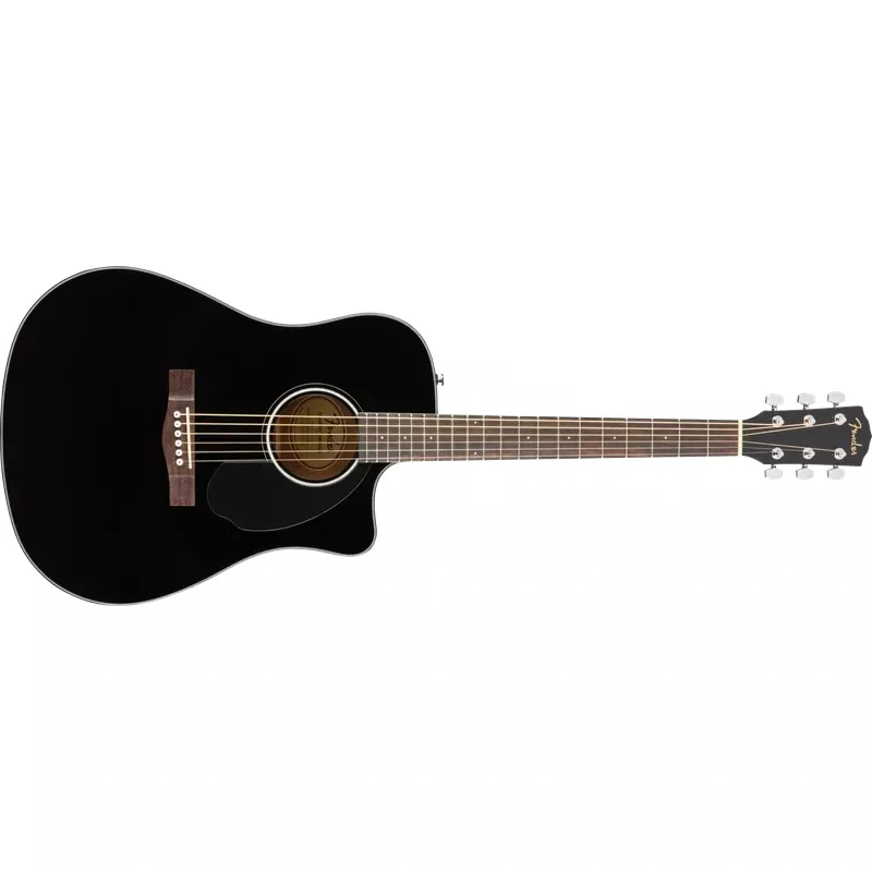 Fender CD-60SCE Dreadnought, Walnut Fingerboard Black