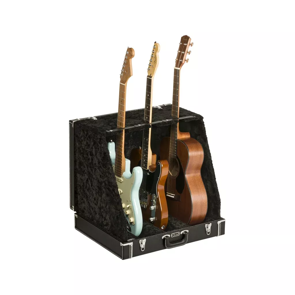 Fender Classic Series 3-Guitar Case Stand, Black