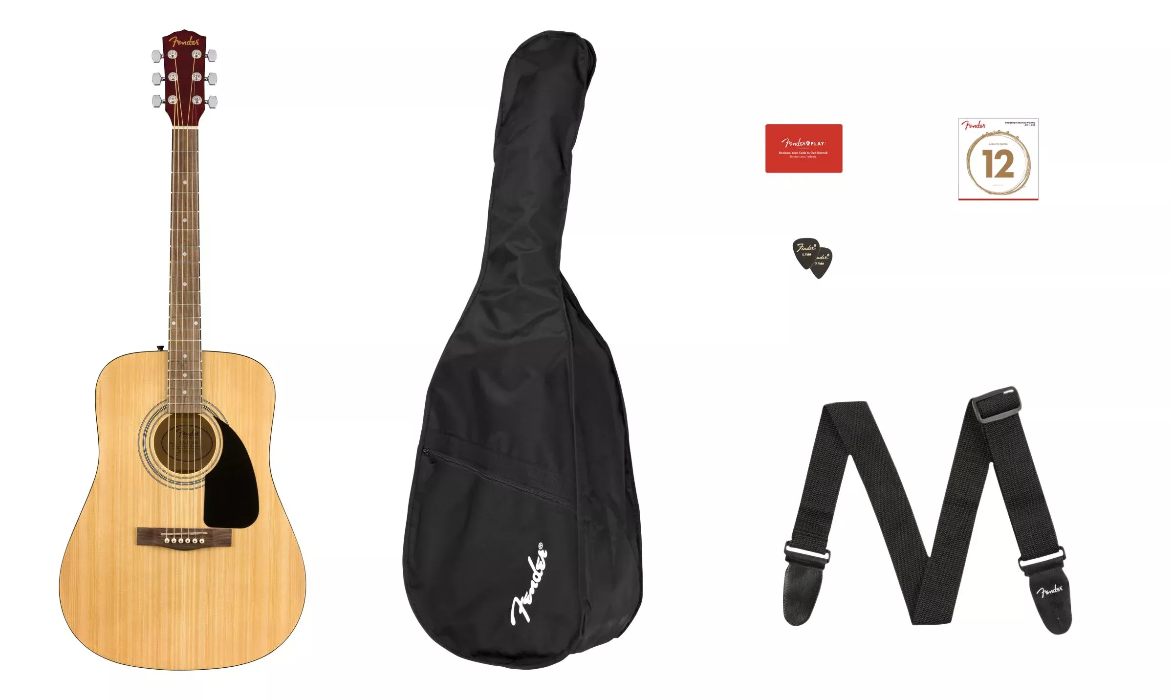 Fender FA-115 Dreadnought Acoustic Guitar Pack