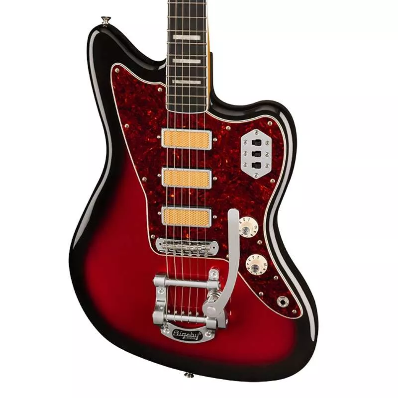 Fender Gold Foil Jazzmaster - Candy Apple Burst with Ebony Fingerboard