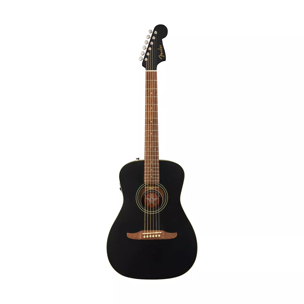 Fender Joe Strummer Campfire Acoustic Guitar, Walnut FB, Matte Black
