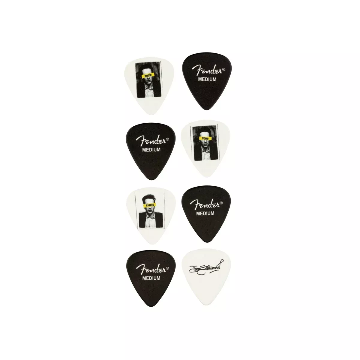 Fender Joe Strummer Pick Tin, Medium, 8-Pack