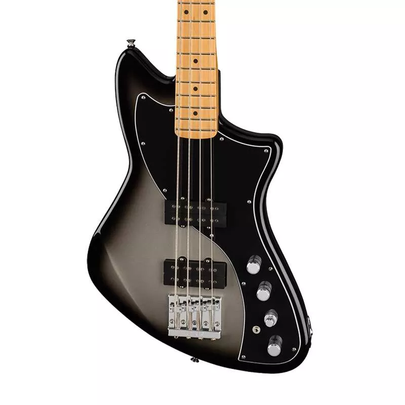 Fender Player Plus Active Meteora Bass - Silverburst with Maple Fingerboard